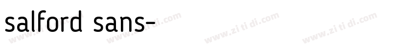 salford sans字体转换